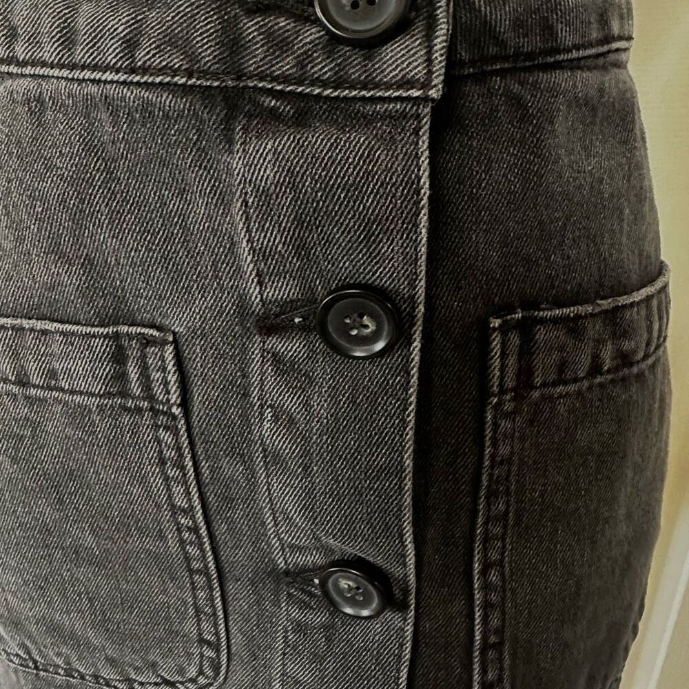 Free People Don’t Get Me Wrong black denim skirt size 27 - Picture 6 of 12